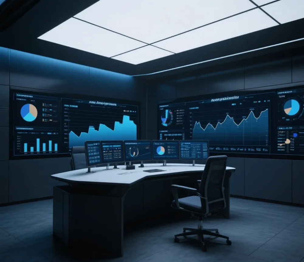 平台技术与数据可视化示意